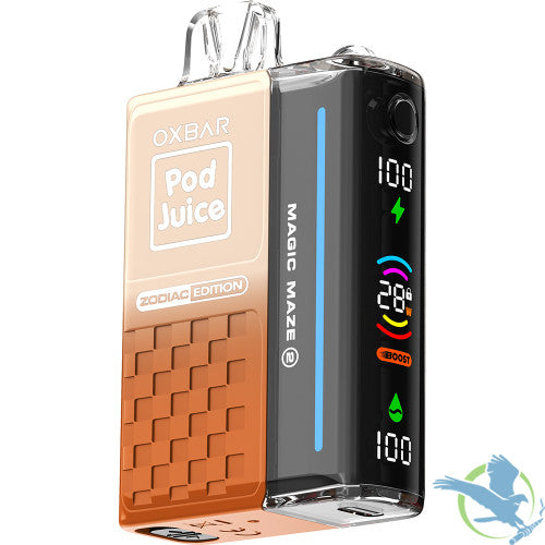 Pod Juice x OXBAR Magic Maze 2.0 Zodiac Edition 30K Puffs 13ML Disposable Vape Device With Mega Screen - Display of 5