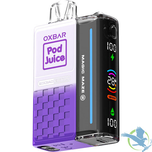 Pod Juice x OXBAR Magic Maze 2.0 Zodiac Edition 30K Puffs 13ML Disposable Vape Device With Mega Screen - Display of 5
