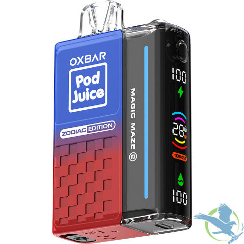 Pod Juice x OXBAR Magic Maze 2.0 Zodiac Edition 30K Puffs 13ML Disposable Vape Device With Mega Screen - Display of 5
