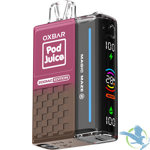 Pod Juice x OXBAR Magic Maze 2.0 Zodiac Edition 30K Puffs 13ML Disposable Vape Device With Mega Screen - Display of 5