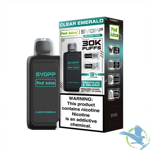 Pod Juice x SVOPP 30K Puffs 13ML Pre-Filled Pod With Rail Dismantling - Display of 5