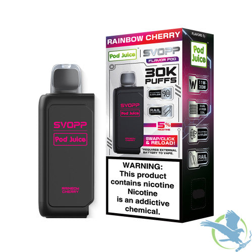 Pod Juice x SVOPP 30K Puffs 13ML Pre-Filled Pod With Rail Dismantling - Display of 5