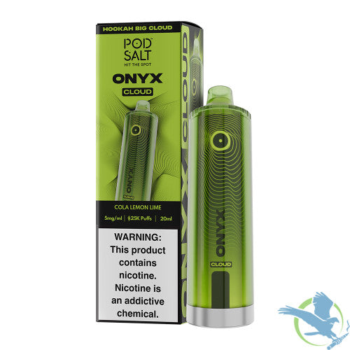 Pod Salt Onyx Cloud 25K Puffs 20ML Disposable Device With Triple Mesh - Display of 5