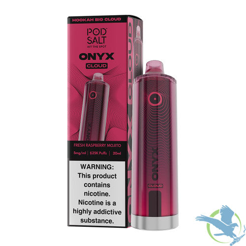 Pod Salt Onyx Cloud 25K Puffs 20ML Disposable Device With Triple Mesh - Display of 5