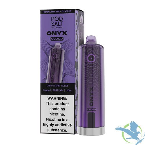 Pod Salt Onyx Cloud 25K Puffs 20ML Disposable Device With Triple Mesh - Display of 5