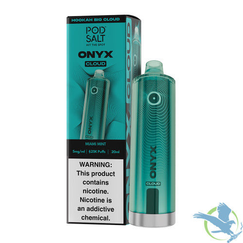Pod Salt Onyx Cloud 25K Puffs 20ML Disposable Device With Triple Mesh - Display of 5