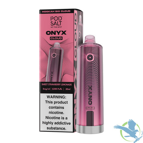 Pod Salt Onyx Cloud 25K Puffs 20ML Disposable Device With Triple Mesh - Display of 5
