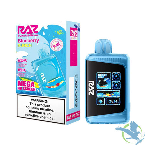 RAZ LTX 25K Puffs 16ML Disposable Device With Adjustable Airflow System & Mega HD Screen - Display of 5
