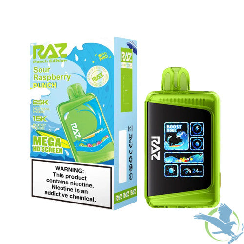 RAZ LTX 25K Puffs 16ML Disposable Device With Adjustable Airflow System & Mega HD Screen - Display of 5