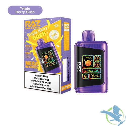 RAZ LTX 25K Puffs 16ML Disposable Device With Adjustable Airflow System & Mega HD Screen - Display of 5