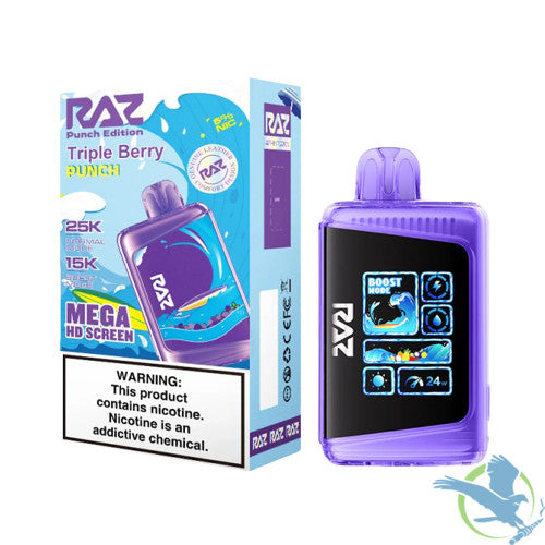 RAZ LTX 25K Puffs 16ML Disposable Device With Adjustable Airflow System & Mega HD Screen - Display of 5