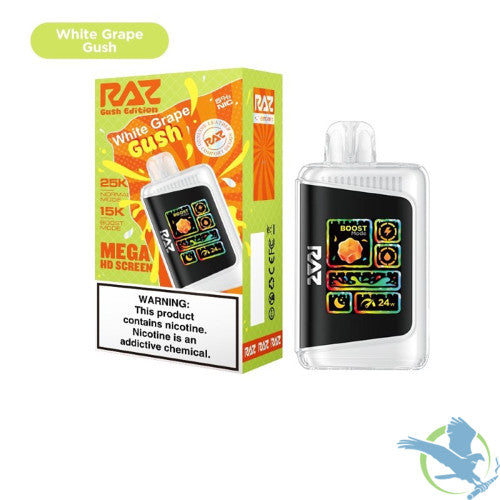 RAZ LTX 25K Puffs 16ML Disposable Device With Adjustable Airflow System & Mega HD Screen - Display of 5