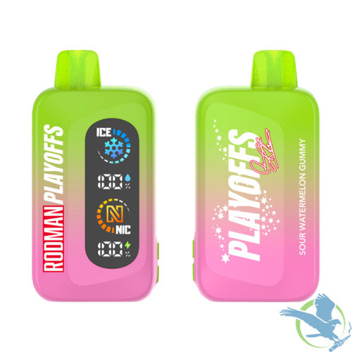 RODMAN Playoffs 50K Puffs 25ML Disposable Device With Ice & Nic Control - Display of 5
