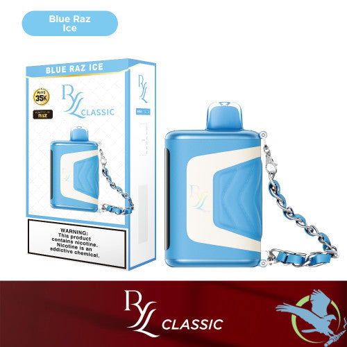 RYL Classic 35K Puffs 16.5ML Disposable Device With Leather Grip & HD Screen Powered By Raz - Display of 5