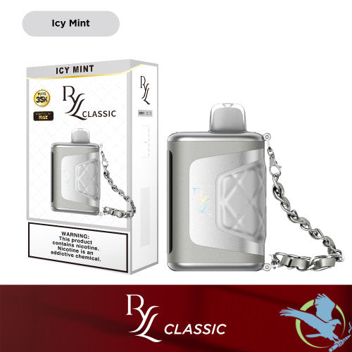 RYL Classic 35K Puffs 16.5ML Disposable Device With Leather Grip & HD Screen Powered By Raz - Display of 5