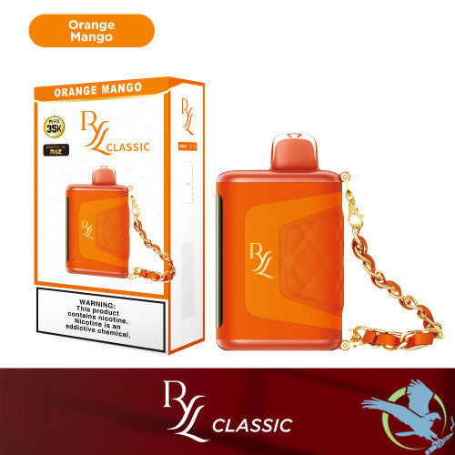 RYL Classic 35K Puffs 16.5ML Disposable Device With Leather Grip & HD Screen Powered By Raz - Display of 5