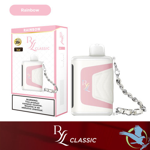 RYL Classic 35K Puffs 16.5ML Disposable Device With Leather Grip & HD Screen Powered By Raz - Display of 5