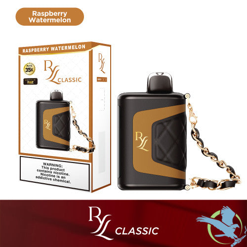 RYL Classic 35K Puffs 16.5ML Disposable Device With Leather Grip & HD Screen Powered By Raz - Display of 5