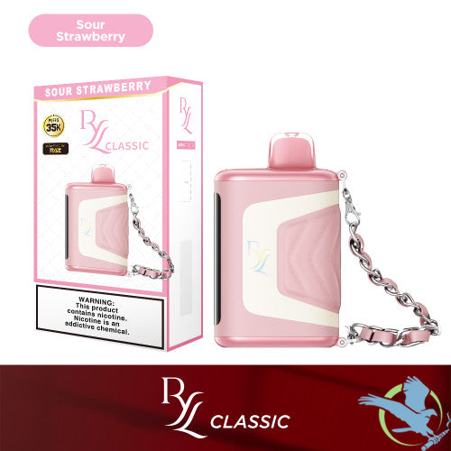 RYL Classic 35K Puffs 16.5ML Disposable Device With Leather Grip & HD Screen Powered By Raz - Display of 5