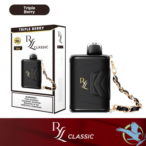 RYL Classic 35K Puffs 16.5ML Disposable Device With Leather Grip & HD Screen Powered By Raz - Display of 5