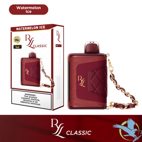 RYL Classic 35K Puffs 16.5ML Disposable Device With Leather Grip & HD Screen Powered By Raz - Display of 5