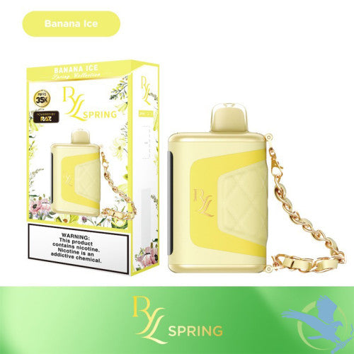RYL Classic 35K Puffs 16.5ML Disposable Device With Leather Grip & HD Screen Powered By Raz - Display of 5