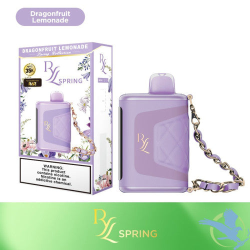 RYL Classic 35K Puffs 16.5ML Disposable Device With Leather Grip & HD Screen Powered By Raz - Display of 5