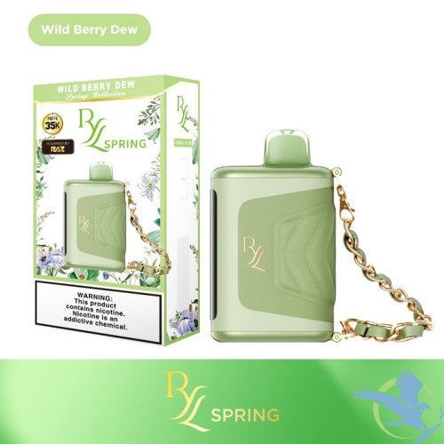 RYL Classic 35K Puffs 16.5ML Disposable Device With Leather Grip & HD Screen Powered By Raz - Display of 5
