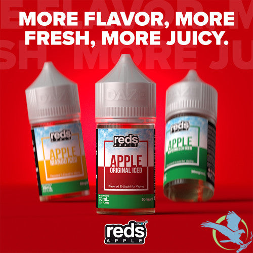 Reds Apple Nicotine Salt E-Liquid By 7 Daze 30ML