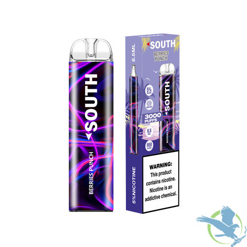 South 6.5ML 3K Puffs Disposable Device With Mesh Coil - Display of 10