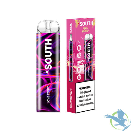 South 6.5ML 3K Puffs Disposable Device With Mesh Coil - Display of 10