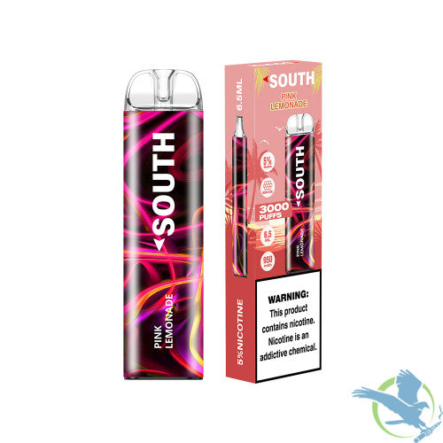 South 6.5ML 3K Puffs Disposable Device With Mesh Coil - Display of 10