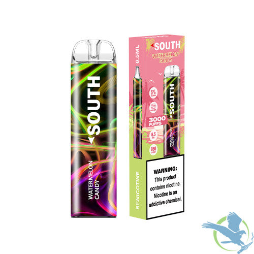 South 6.5ML 3K Puffs Disposable Device With Mesh Coil - Display of 10