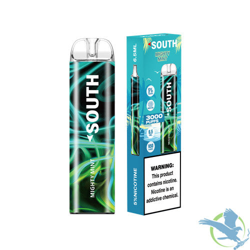 South 6.5ML 3K Puffs Disposable Device With Mesh Coil - Display of 10