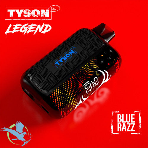 Tyson 2.0 Legend 30K Puffs 16ML Disposable Device With Triple Mesh Coil & Curved Screen With Adjustable Hit - Display of 5