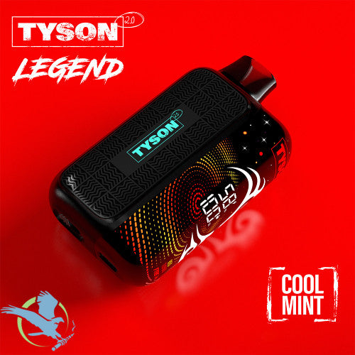 Tyson 2.0 Legend 30K Puffs 16ML Disposable Device With Triple Mesh Coil & Curved Screen With Adjustable Hit - Display of 5