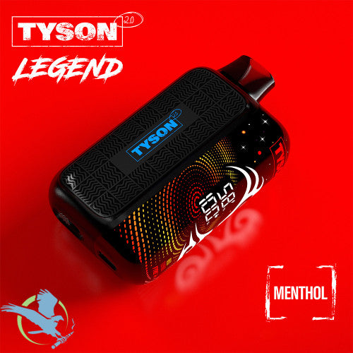 Tyson 2.0 Legend 30K Puffs 16ML Disposable Device With Triple Mesh Coil & Curved Screen With Adjustable Hit - Display of 5