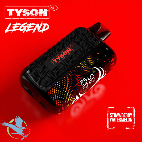 Tyson 2.0 Legend 30K Puffs 16ML Disposable Device With Triple Mesh Coil & Curved Screen With Adjustable Hit - Display of 5