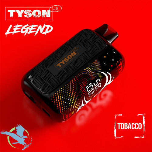 Tyson 2.0 Legend 30K Puffs 16ML Disposable Device With Triple Mesh Coil & Curved Screen With Adjustable Hit - Display of 5