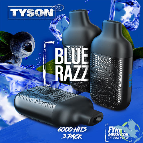 Tyson 2.0 Lightweight 6K Puffs 12ML Disposable Device With Fire Mesh Coil Technology - Pack of 3 - Display of 10 Packs