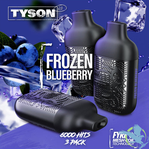 Tyson 2.0 Lightweight 6K Puffs 12ML Disposable Device With Fire Mesh Coil Technology - Pack of 3 - Display of 10 Packs