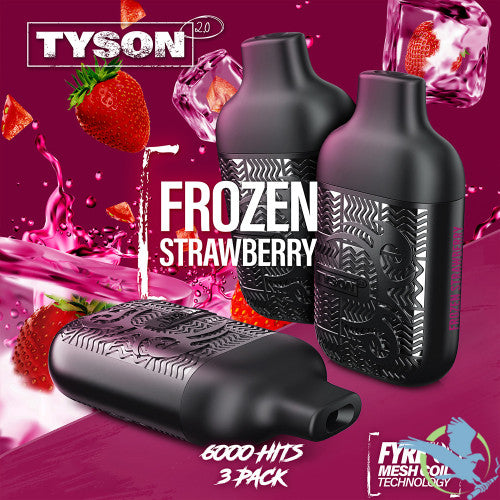 Tyson 2.0 Lightweight 6K Puffs 12ML Disposable Device With Fire Mesh Coil Technology - Pack of 3 - Display of 10 Packs