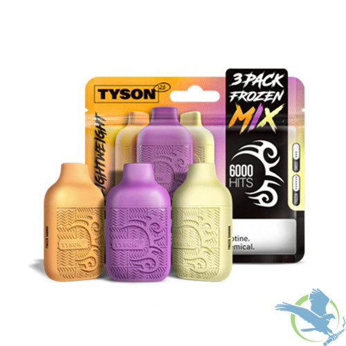 Tyson 2.0 Lightweight 6K Puffs 12ML Disposable Device With Fire Mesh Coil Technology - Pack of 3 - Display of 10 Packs