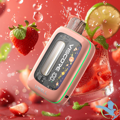 Uwell Viscore C30000 Puffs 20ML Disposable Device With Dual Mesh & Visual E-liquid Window - Display of 5