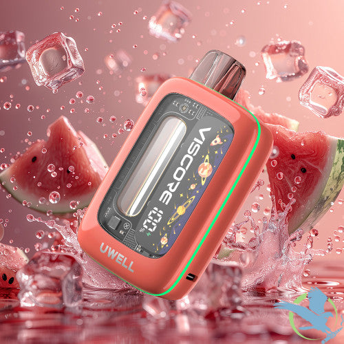 Uwell Viscore C30000 Puffs 20ML Disposable Device With Dual Mesh & Visual E-liquid Window - Display of 5