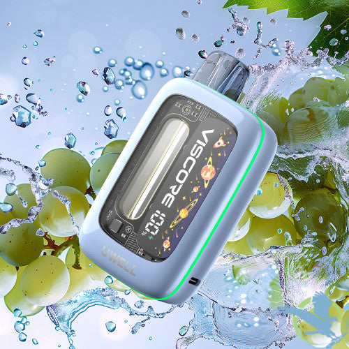 Uwell Viscore C30000 Puffs 20ML Disposable Device With Dual Mesh & Visual E-liquid Window - Display of 5