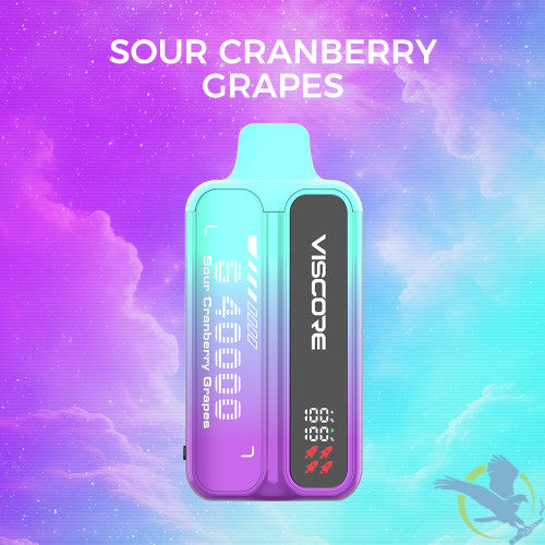 Uwell Viscore S40000 Puffs 30ML Disposable Device With Quadruple Mesh Coil & Color LCD Screen - Display of 5
