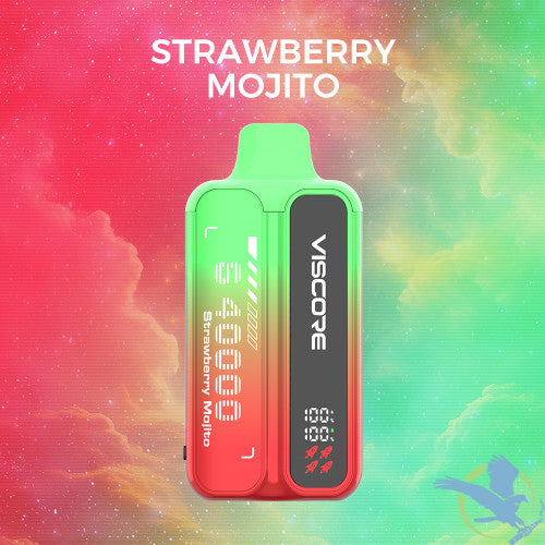 Uwell Viscore S40000 Puffs 30ML Disposable Device With Quadruple Mesh Coil & Color LCD Screen - Display of 5