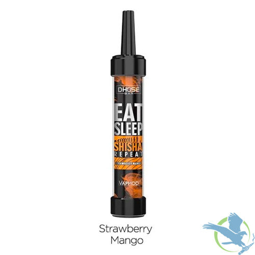 VAPMOD DHOSE BAR 26ML 12000 Puffs 950mAh Prefilled TRUFLAVOR E-JUICE Nicotine Salt Rechargeable Shisha Style Disposable Pod Device With RGB LED Flash - Display of 5