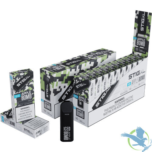 VGOD Stig XL 2.5ML 700 Puffs 500mAh Prefilled Nicotine Salt Disposable Pod Device - Display of 10